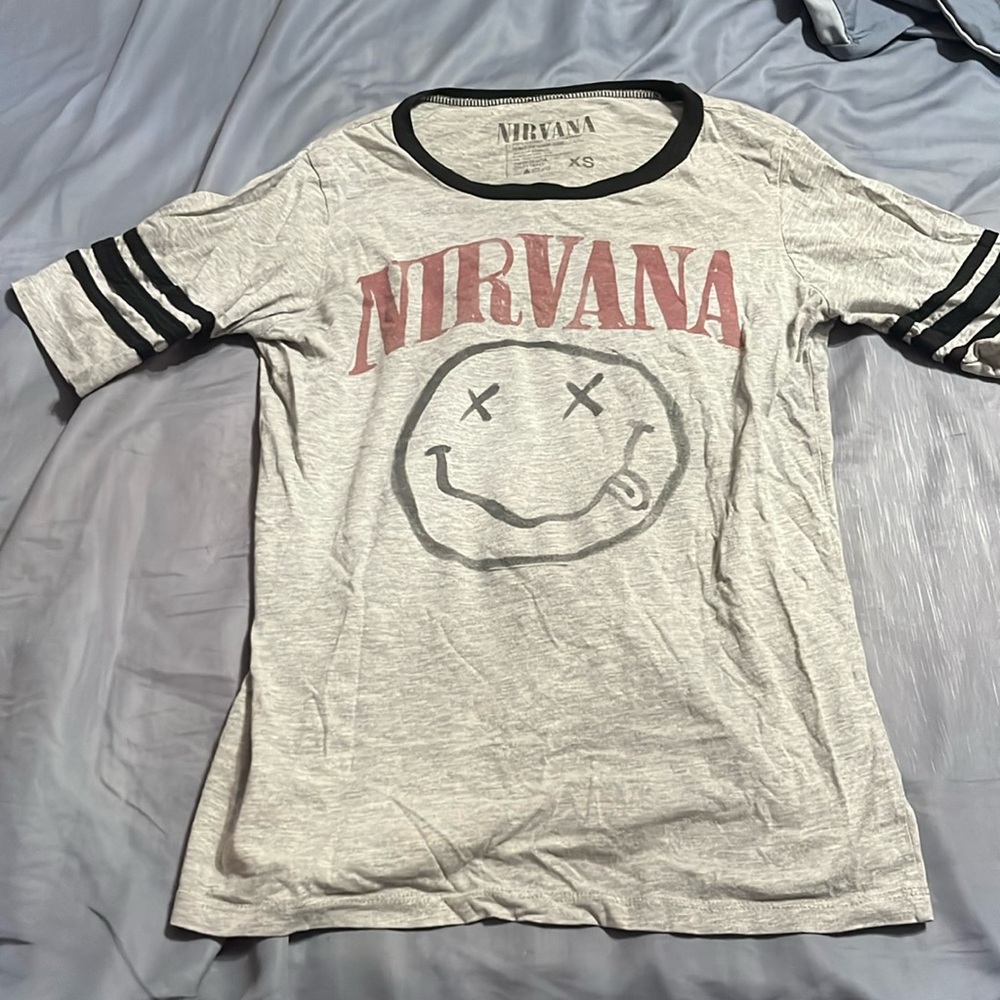 Nirvana ringer tee shirt
